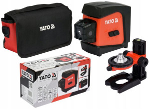 Yato Laser 5 Punktowy Samopoziomujący + Uchwyt 20m