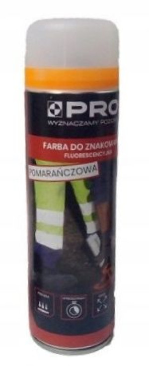 Pro Farba Do Znakowania 500ml Pomarańczowa Odporna