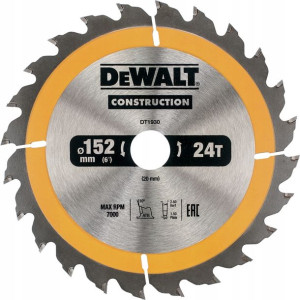 Tarcza - Piła do Drewna 152x20mm 24T DeWalt DT1930