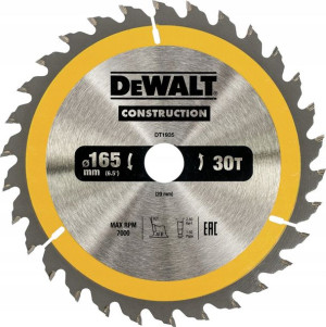DeWALT DT1935 tarcza piła do drewna 165mm 30z/20mm