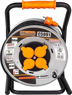 Richmann C5991 PRZEDŁUŻACZ BĘBNOWY 50 m 3×1,5mm2
