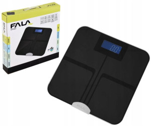 Waga Łazienkowa Bluetooth Analityczna Czarna Lcd