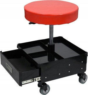Taboret Stołek Warsztatowy Kółka 3 Szuflady Yato