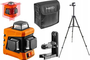 Neo 75-103 Laser Krzyżowy 360° 20m + Statyw