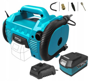 Kompresor Powietrza Aku Dedra Pompka 18v Led +4ah