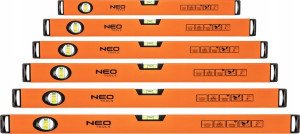 Neo Zestaw Poziomnic Poziomice - 6 Sztuk 40-150 Cm