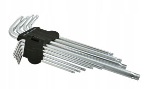 Geko Zestaw Klucze Crv Torx Z Otworem T15-t55 9el