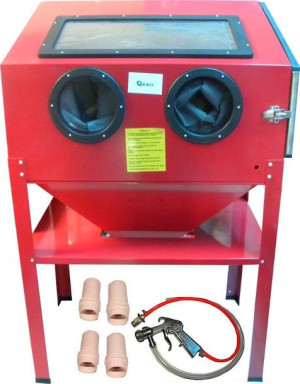 Piaskarka Kabinowa 220l+zapasowe Dysze 4szt. Gwar.
