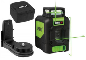 Dedra Laser Krzyżowy Poziomica Laserowa 360° Zielo