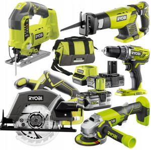 Ryobi Zestaw Combo 5 Narzędzi 18v 2xbateria +torba
