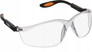 OKULARY OCHRONNE poliwęglanowe białe NEO 97-500