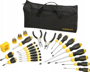 STANLEY 62-114 ZESTAW WKRĘTAKI bity szczypce 39el