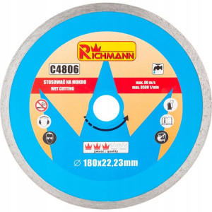 Tarcza diamentowa pełna 180mm RICHMANN C4806