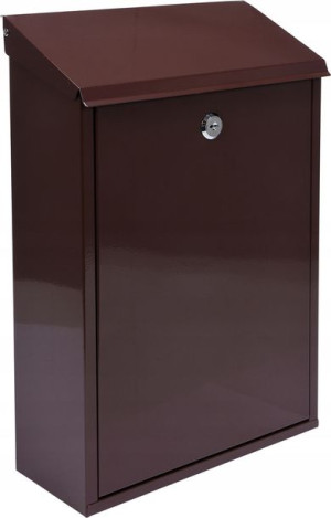 Skrzynka Na Listy 400x250x100mm Brązowa Pocztowa