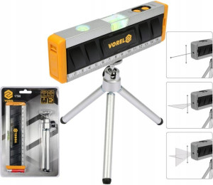 Poziomnica Laserowa Mini Statyw 170mm Vorel 17560