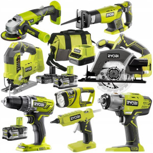 Ryobi Zestaw Combo 8 Narzędzi 18v Klucz 2x5ah +2ah