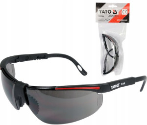 Okulary Ochronne Szare Regulowane Uv 1g Yato