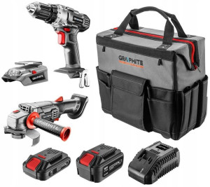 Graphite Zestaw Elektronarzędzi 18v 2x Aku Energy+