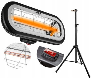 Promiennik Podczerwieni Lampa Grzewcza 2kw +statyw
