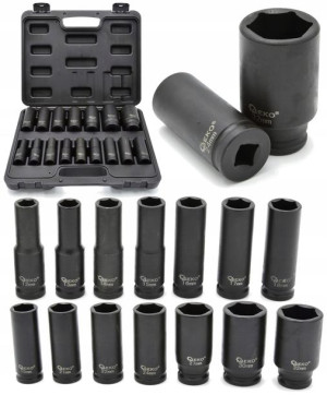 Nasadki Udarowe Klucze Nasadowe 1/2'' 10-32mm 16el