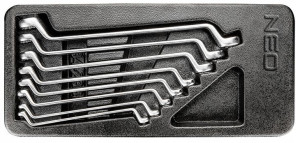 Neo Wkład Klucze Odgięte 6-22mm 8szt 84-233 Szafki