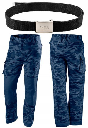 SPODNIE ROBOCZE do pasa NEO CAMO Navy XL + PASEK