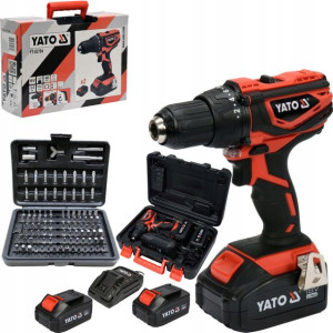 Wiertarko Wkrętarka 18v 2x3ah Yt-82784 Yato +100el
