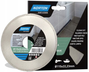 NORTON TARCZA DIAMENTOWA 115mm ceramika gres marmu