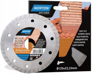 Norton Tarcza Diamentowa 125mm Ciągła Cegła Dachów