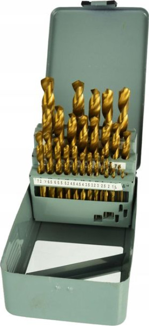 Zestaw Wierteł Do Metalu 28 Sztuk 1-13 Mm Wiertło
