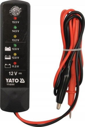 Tester Miernik Akumulatora Alternatora 12v Yato