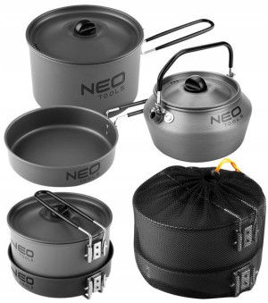 Neo Naczynia Turystyczne Zestaw Kemping Garnek 3w1