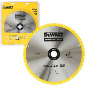 Dewalt Dt1184 Tarcza Pilarska Do Drewna 305mm 80t