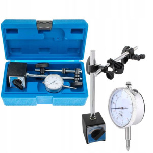 Czujnik Zegarowy Statyw Magnetyczny 0-10mm Zestaw