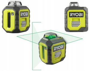 Ryobi Laser Krzyżowy 25m 3d Zielona 360 Poziomica