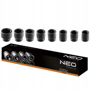 Neo Zestaw Nasadki Udarowe 3/4'' 26-38 Mm 8 Szt.