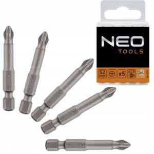 Neo 06-037 Końcówki Wkrętakowe Ph2x50mm, 5szt Acr
