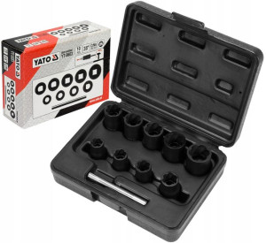 Zestaw Wykrętaków Do Śrub 3/8 10cz Yato Yt-0603