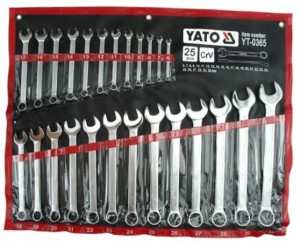 Yt-0365 Klucze Płasko-oczkowe 6-32mm Yato 25szt