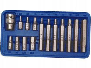 VOREL KLUCZE SPECJALNE HEX h4-h12 kpl. 15szt.