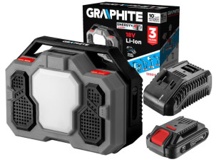 Graphite Radio Budowlane Bluetooth Led 18v + 2ah