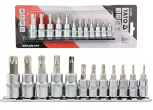 Yato Zestaw Kluczy Torx Secur Na Szynie 12cz.