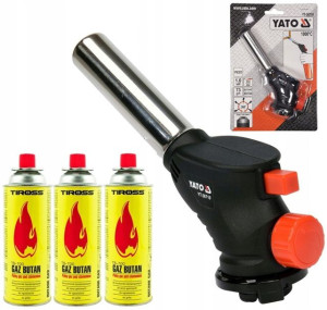 Palnik Gazowy Lutownica Lutlampa Turbo 360 +3 Gazy