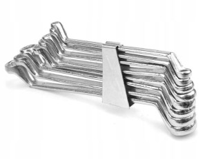 Vorel Klucze Oczkowe Odgięte 6-22mm 8 Sztuk 52570