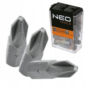 Neo Zestaw Końcówki Wkrętakowe Ph2 X 25 Mm 20 Szt