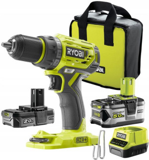 Ryobi R18dd7-252s Wkrętarka 2+5ah 18v Bezszczotkow