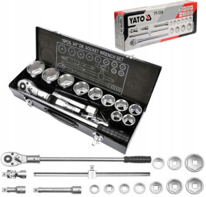 Yato Zestaw Klucz Nasadowych 3/4'' Yt-1334 15cz