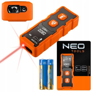 Neo Dalmierz Laserowy Miara Podświetlany 20m 2mm