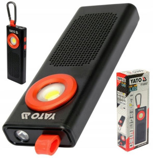 Yato Latarka Robocza 500lm Głośnik Li-po 3,7v 5w