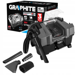 Graphite Odkurzacz Warsztatowy Akumulat. 18v 10l